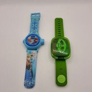 Vtech Pj Masks Boy's Green Band Digital Watch Quartz & Frozen
